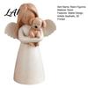Nordic Style Angel Figurine Holding Puppy Figurine Cute Dog Resin Statue for Home Cozy Atmosphere Desktop Ornaments Desk Decor Handcrafted