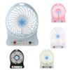 USB Battery Dual Purpose Mini Table Fan with Light Rechargeable Battery Powered Mini Desk Fan With Strong Wind
