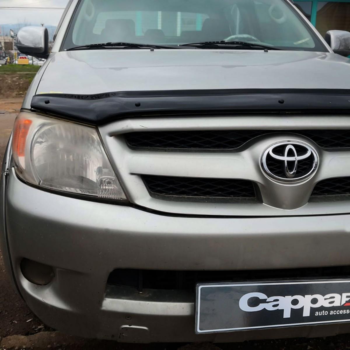 

FOR Hilux 2006 to 2012 Front Hood Protection Spoiler Front Bug Shield Hood Deflector Guard