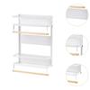 Magnetic Spice Rack Hanging Organizer Multipurpose Sturdy Metal Kitchen Storage Shelf for Jars