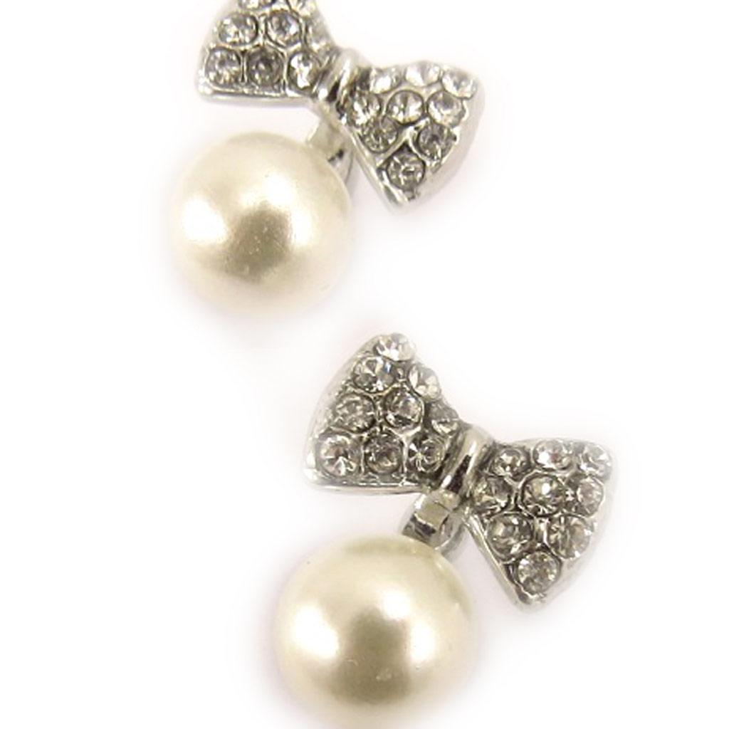 Les Trésors De Lily [L1593] - Ivory 'Sissi' Designer Earrings