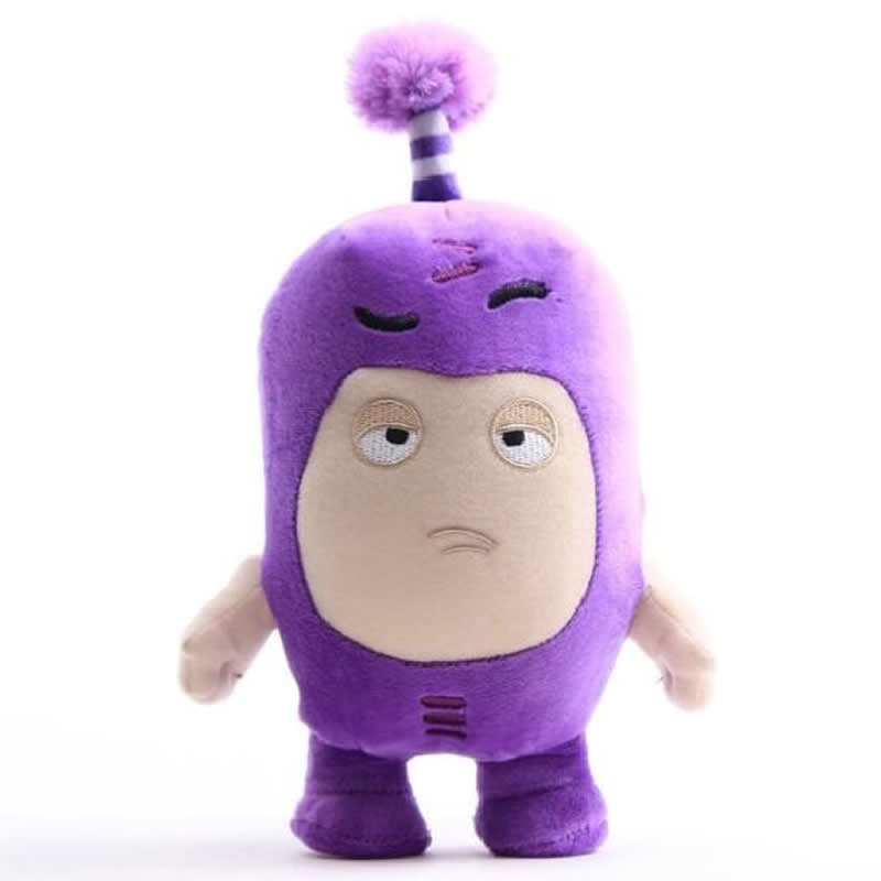 

18cm Cartoon Oddbods Anime Plush Toy Treasure of Soldiers Monster Soft Stuffed Toy Fuse Bubbles Zeke Jeff Doll for Kids Gift 18cm фиолетовый