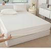 Clever Plan 100% Cotton Thickened Solid Color Fitted Bed Sheet