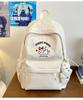School bag dopamine ins wind cute embroidery school bag simple large capacity versatile commuter backpack travel lightweight backpack