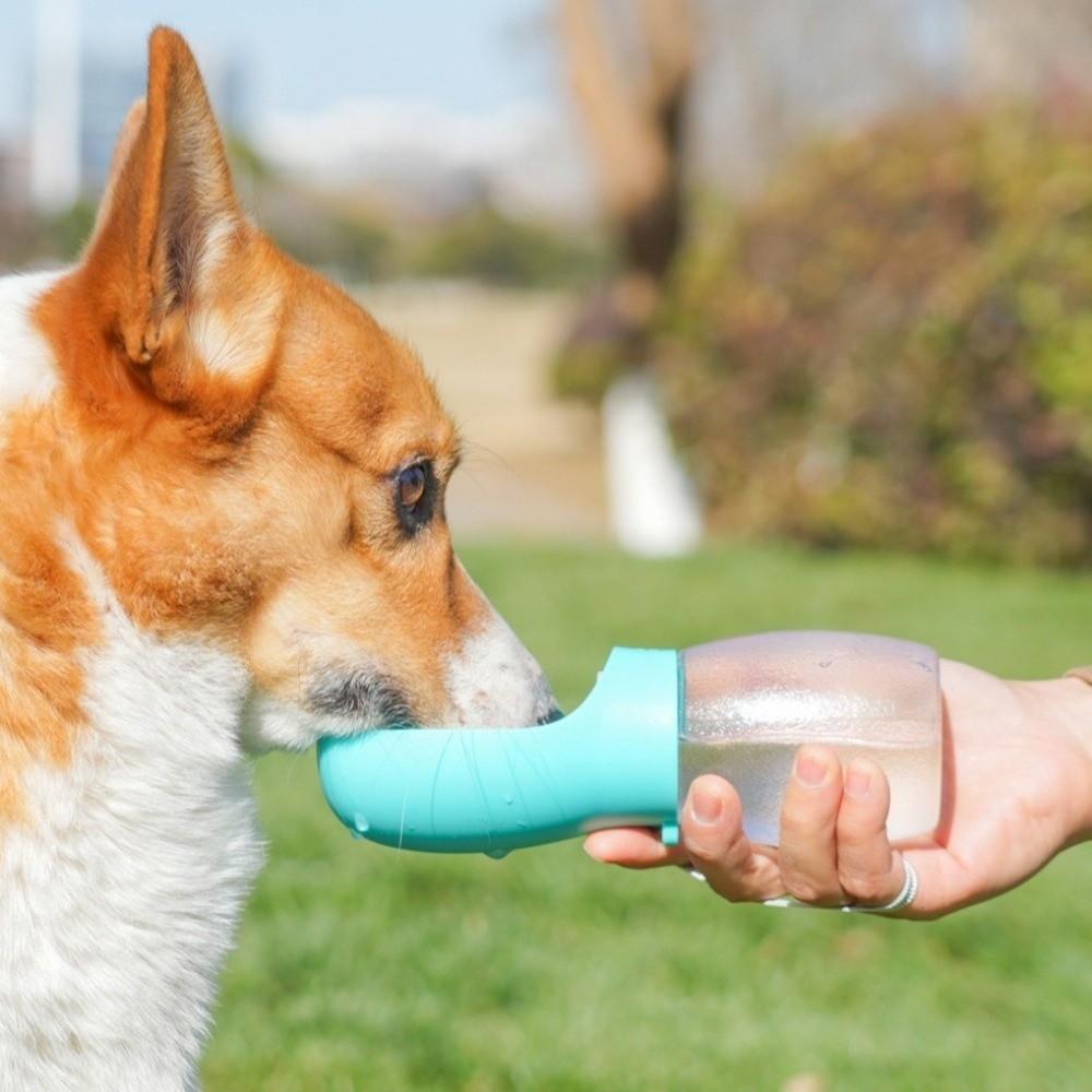Neue 300 ml Fassungsvermögen Hunde-Wasserflasche Auslaufsicheres Design Trinknapf Auslaufsicherer Wasserspender Wasserspender Katzenfutterspender Wandern