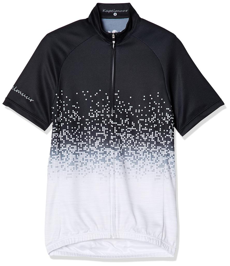 Kapelmuur Cycling Short Sleeve Pixel Japan Size XS To Japanese Size Jersey, Shower, Black, Kphs132, Men's/Women's, (equivalent XS)