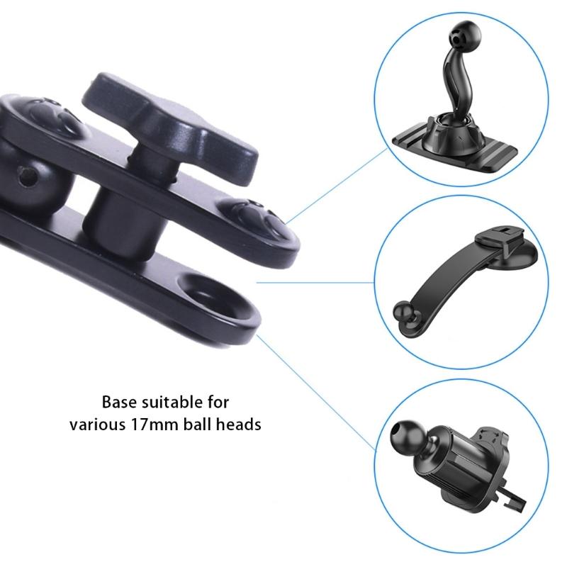 17mm Ball Mount Arm Extension Rod Joint Connector Adapter for Car Phone Holder Clamp Cellphone Air Vent Cradles