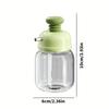 Press-top Glass Oil Bottle,Soy Sauce And Vinegar Condiment Bottle,Home Kitchen Spice Metered Oil Control Bottle