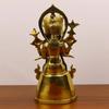 Feng Shui Tantric Pure Copper Maitreya Buddha Statue Home Living Decoration