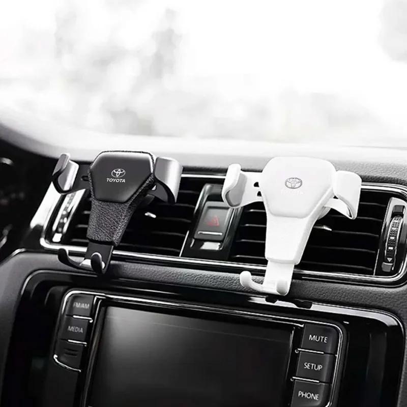 Car Phone Holder Air Vent G-Sensor Smartphone GPS Stand For Toyota Yaris Corolla Avensis Aygo Vitz Vios Yaris Mark-X Mirai