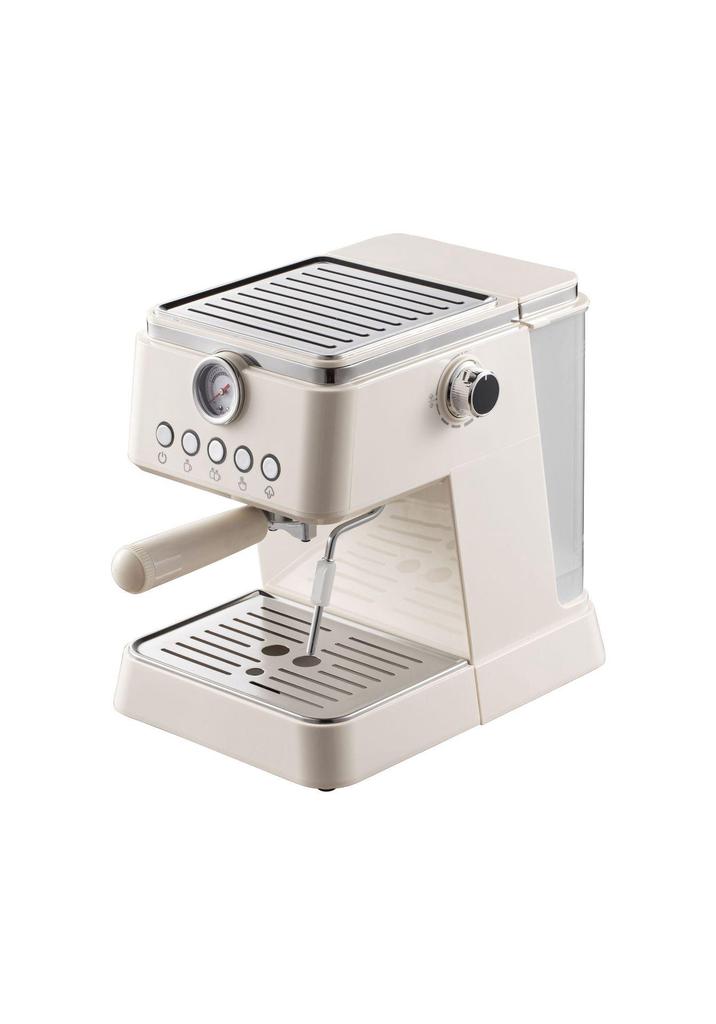 Kompakte halbautomatische italienische Espressomaschine mit Hochdruckextraktion und Milchaufschäumer für Zuhause oder das Büro