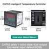 Dual Output SSR and Relay CH102 CH402 CH702 CH902 Two Relay Output LCD Digital PID Intelligent Temperature Controller AC 220V