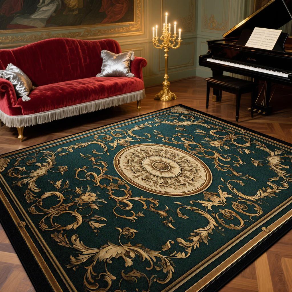 Luxury Living Room Rugs European Style Decoration Home Music Room Sofa Large Carpets Bedroom Cloakroom Fluffy Soft Mat Bedside
