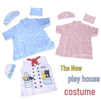 Costume per gioco di finzione per bambini: Uniformi da Dottore, Infermiera, Chef per Attività dell'Asilo