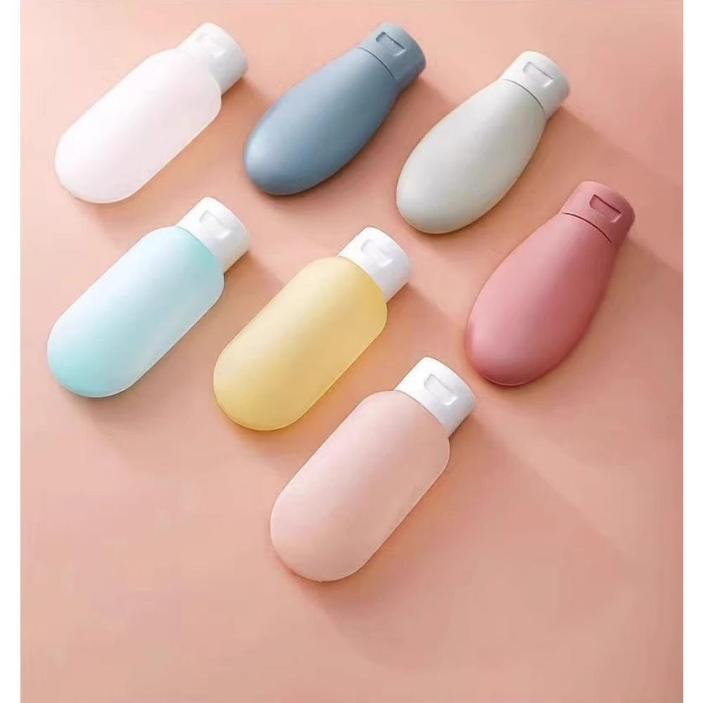 4-piece set, refillable bottle, 60ml soft lotion container, squeeze tube, empty bottle, portable travel shampoo bottle