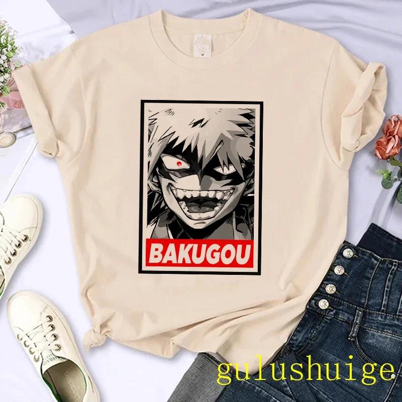 Japanese Anime My Hero Academia T Shirt Women Boku No Hero Academia Manga T-shirt Bakugou Himiko Toga Graphic Tees Tshirt
