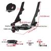 Czarny Wspornik Haka Holowniczego do Modyfikacji Harley Road King & Street Glide
