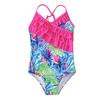 2023 Floral Ruffle One-Piece Swimsuit for Girls