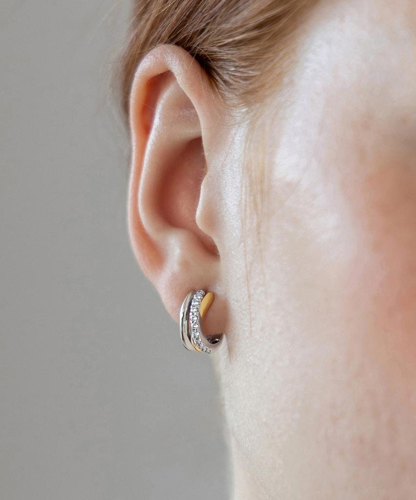 Tatiana Mixed Curve Hoop Earrings Ec3226