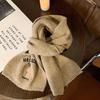 Christmas gift deer cashmere scarf women's winter new atmosphere warm thickened cold and windproof scarf