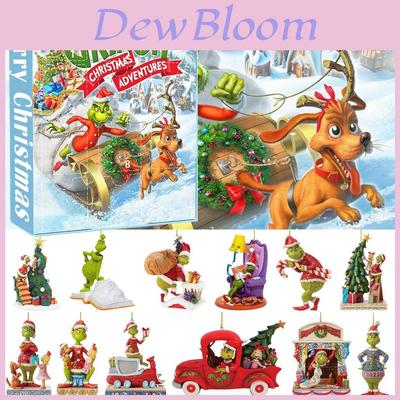 Creatieve Grinch Aftel Kerst Blind Box Met Charmante Acryl Ornamenten Voor Feestelijke Decoratie