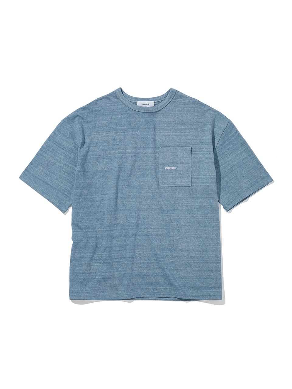 Sounds Life Pigment Logo Pocket T-Shirt Sky Blue Sky Blue/Medium