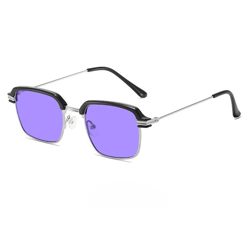 New Stylish Men's Blue Light Blocking Glasses Women Fashion Elegant Computer Eyewear for Gaming Colorful Half Frame Spectacles