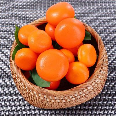 Home Ornaments Fruit Display with Fruits and Leaves 3-6 Branches Fake Oranges Artificial Fruit Party Decor Tangerine Model
