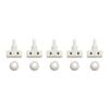 Screw Terminal Connection White Color 10mm Packing Diameter 250V Voltage ABS Material Push Button Switch Circuit Breaker White