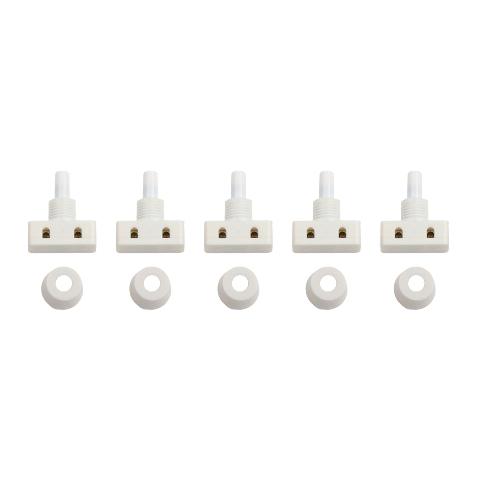

Screw Terminal Connection White Color 10mm Packing Diameter 250V Voltage ABS Material Push Button Switch Circuit Breaker White China Mainland