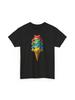 Unisex T-shirt Men Funny Ice Cream T-Shirt - Humorous Frogs & Ice Cream Soft Round Neck Tee Suitable for Sports, Tr