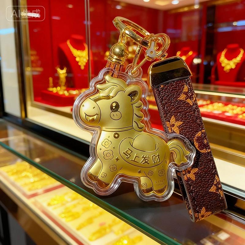 Horse Keychains New Year Party Favors Chinese New Year 2026 Decoraitons Cute Horse Keychains for Bags Holiday Gifts