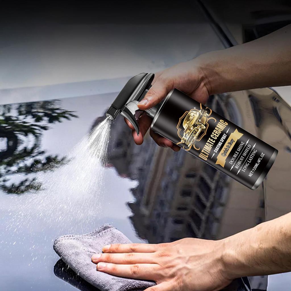 120ml Automobil Keramikbeschichtung Spray Autolackreiniger Automobilbeschichtung Wasserdicht Klarlackmittel Reinigungsspray