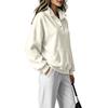 Women's Color Stand Collar Button Up Sweatshirt Fashion Casual Long Sleeve Top