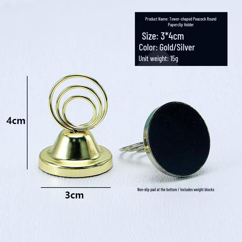 Metal Table Card Holder for Weddings and Restaurants