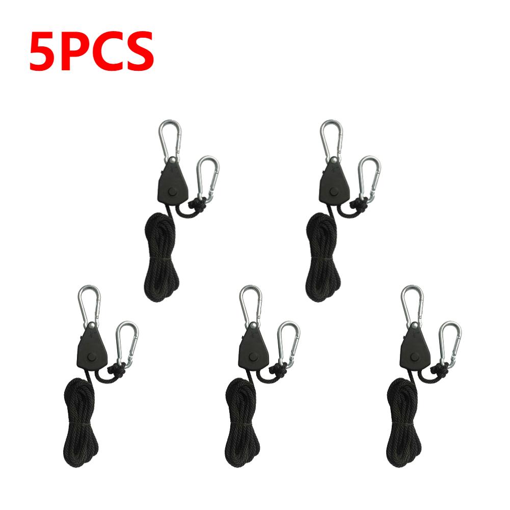 20-2PCS Hanger Pulley Ratchets Kayak Rope Rope Pulley 1/8 Lift Pulley Lock Tie Down Strap 1.6M Sky Curtain Tent for Camping