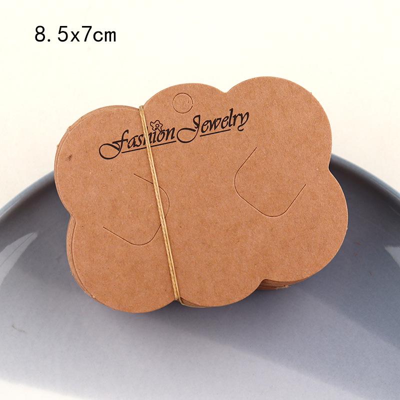 

Blank Kraft Paper Foldable Hang Tag for Jewelry & Hair Accessories
