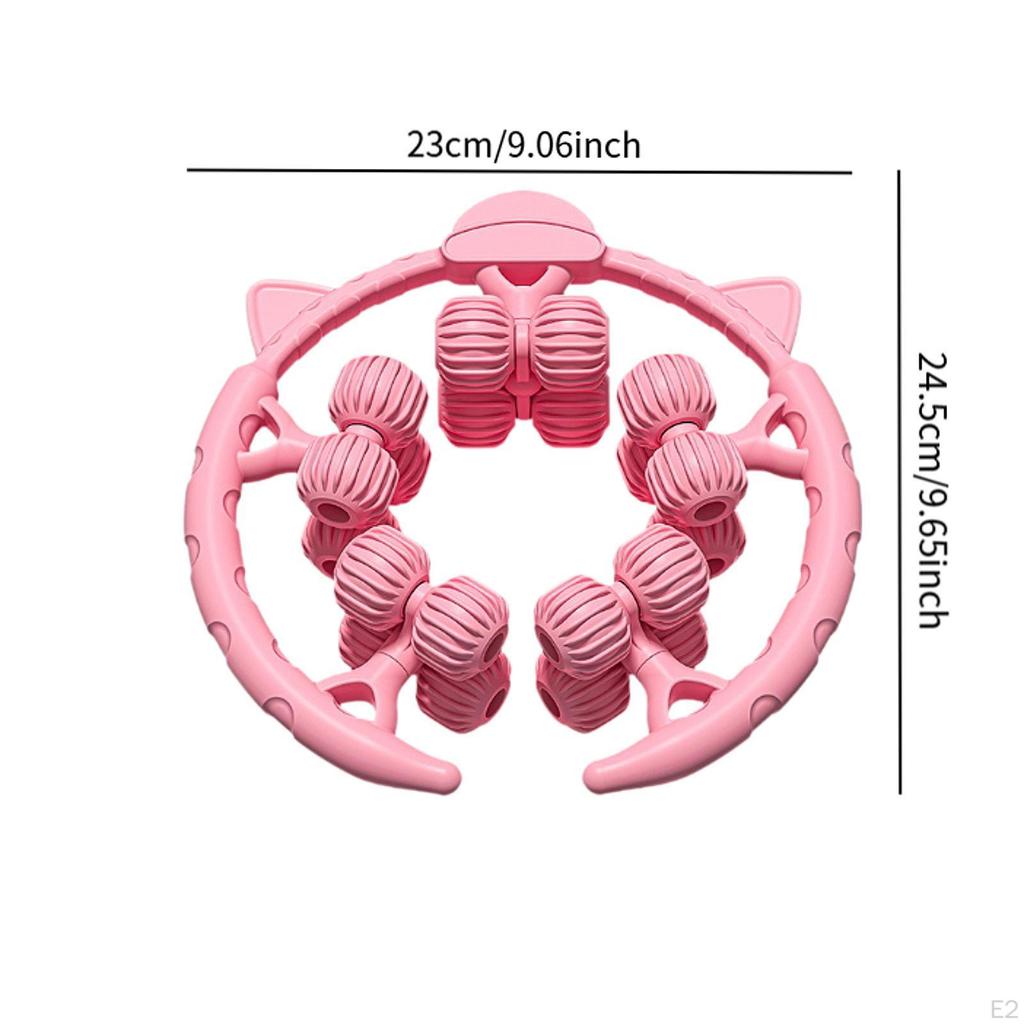 20 Wheels Portable Circular Leg Massage Roller, Great for Muscles