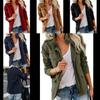 Jachetă Streetwear pentru Femei din Amestec de Bumbac cu Buzunare Multiple pentru Toamnă Primăvară Casual