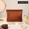 Portable Mini PU Makeup Bag with Automatic Closure for AirPods, Lipstick, and Miscellaneous Items