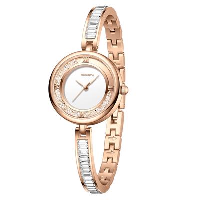 Wristwatch Bracelet Bangle Watch Crystal Analog Display Diamond Roman Font Glitter Cute Fashionable Simple Rose Gold Fashion Watch Accessory Birthday