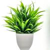 1PC Artificial Plant with Plastic Pot for Home Office Desk Living Room Bedroom Decor Fake Greenery No Maintenance Required