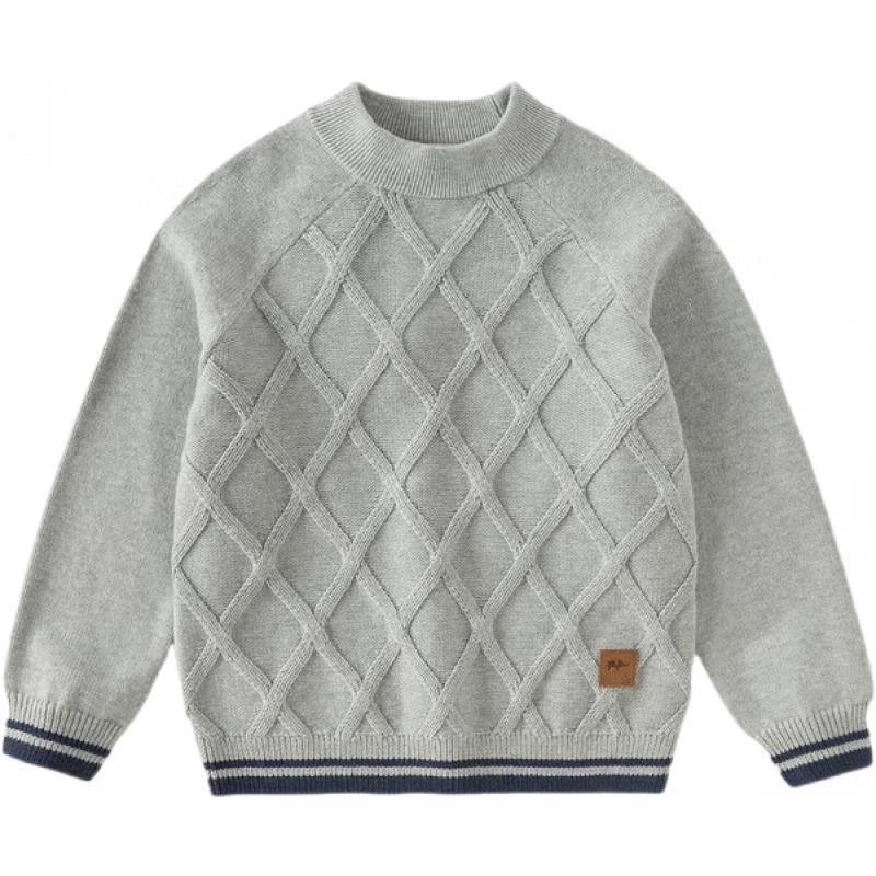 DAVE&BELLA Boys' Academy Style Cotton Knit Sweater