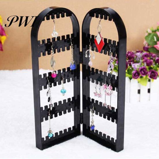 120 Holes Folding Earring Holder Organizer Screen Jewelry Display Storage Rack