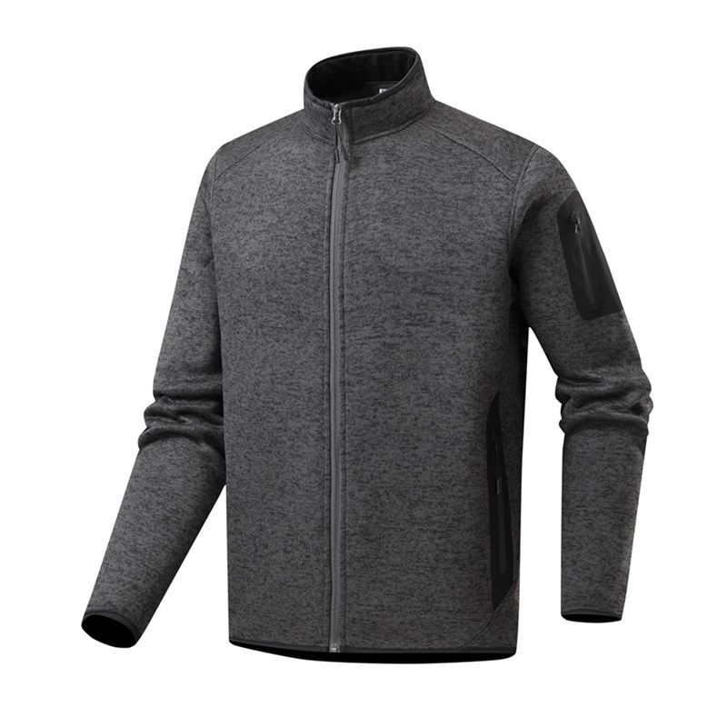 Original Export Surplus Autumn and Winter Outdoor New Men's Stand Collar Knitwear Half-Zip Fleece Sweatshirt