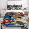 One Piece Bedding 3 Piece Set HD Print Duvet Cover Pillowcases for Teens Adult Bedroom Decoration Christmas Gift C386