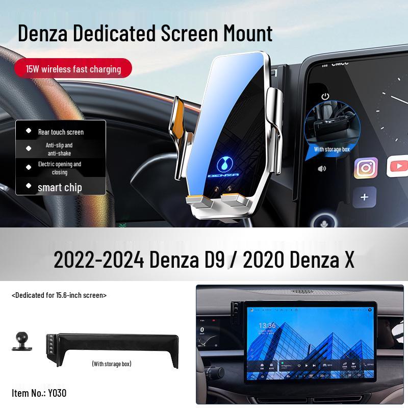 Denza D9/N7 X Phone Car Mount with Screen Navigation - Car Accessories Encyclopedia