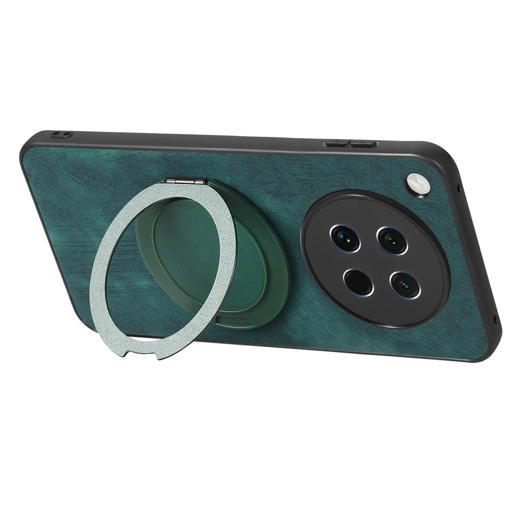 For Oppo Find X8s 5G Phone Case with Rotating Kickstand Stress Relief Retro Leather Back Cover