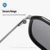 AORON Metal Frame Polarized Sunglasses for Men Women Fashion Driving Cycling Outdoor UV400 Anti Glare Glasses
