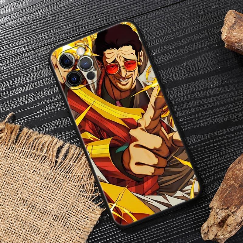 O-One Pieces Boss Anime Funda For Iphone 17 Case For iPhone 16 15 11 12 13 Mini 17 Pro Max 16 Plus 17E 16E Air Case Soft Cover
